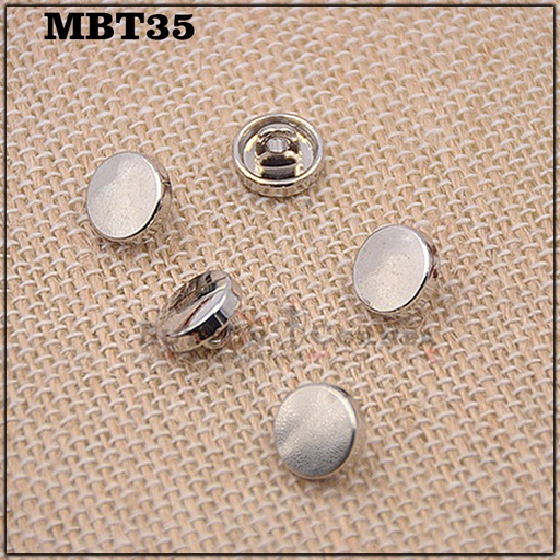 Flat Metal Shirt Button