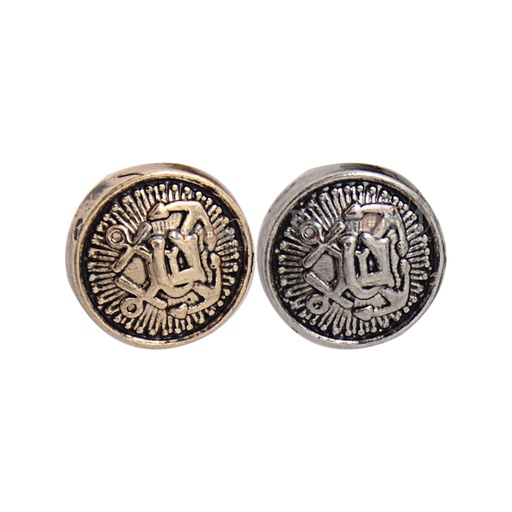 Double Anchor Metal Shirt Button