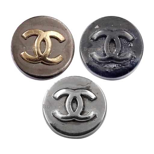Chanel Logo Metal Suiting Button
