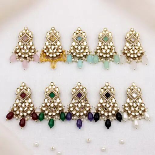 Fancy Kundan Button