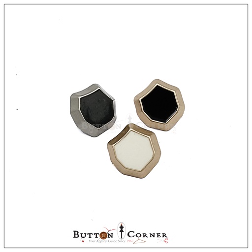 Stone Shape Metal Button