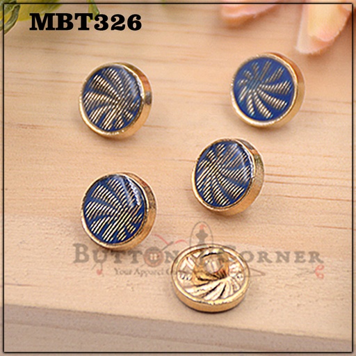 Coconut Leaf Round Shirt Button