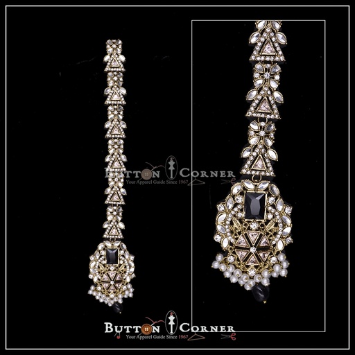 Fancy Kundan Button Patti