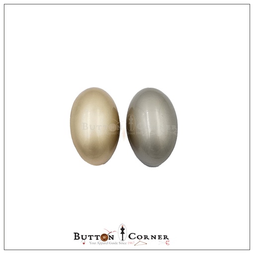 Oval Shape Metal Button