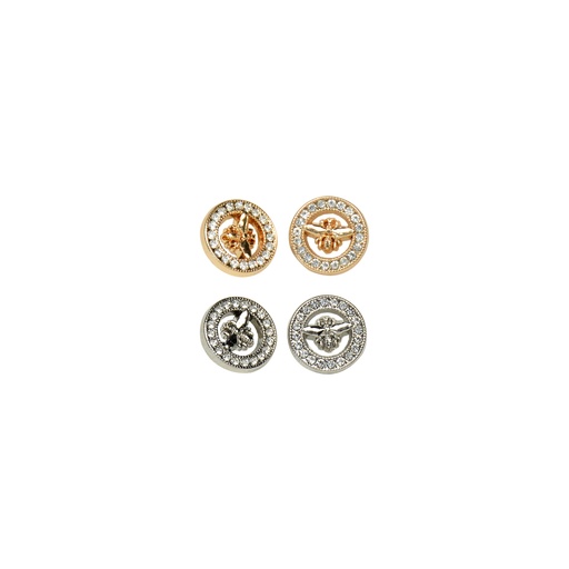 Gucci Hole Design with Stones Metal Shirt Button