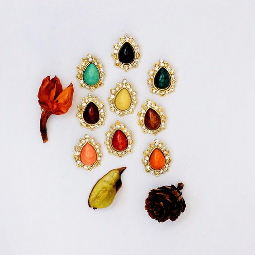 Fancy Almond Shape Button