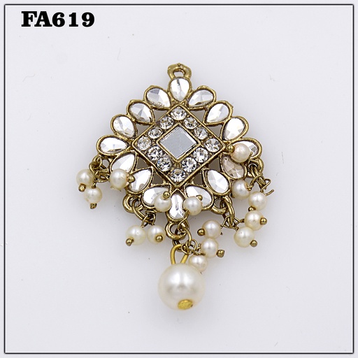 [FA619 CRYSTAL] Fancy Crystal Kundan Button