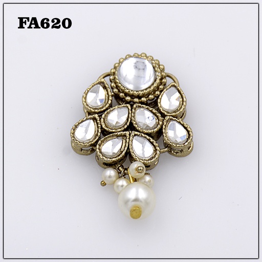 [FA620 CRYSTAL] Fancy Crystal Kundan Button