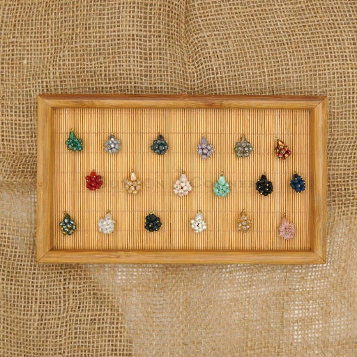 Hand-Made Crystal Hanging Button