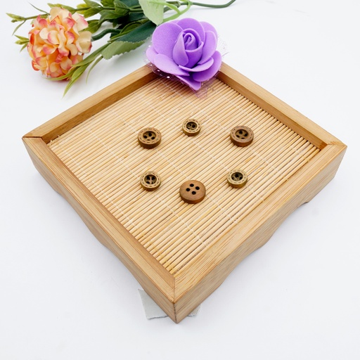 Border Stitches 4-Hole Reversible Coconut Button
