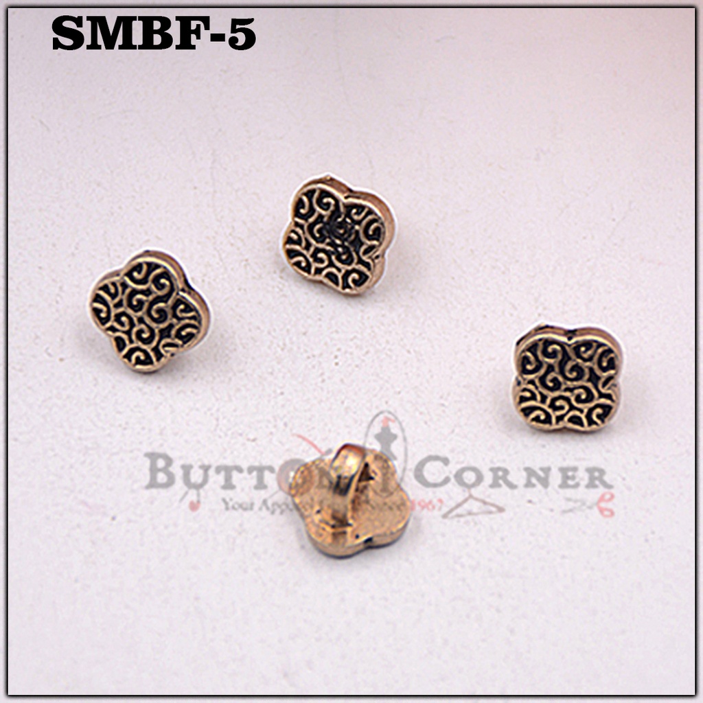 Rose Shape Metal Shirt Button