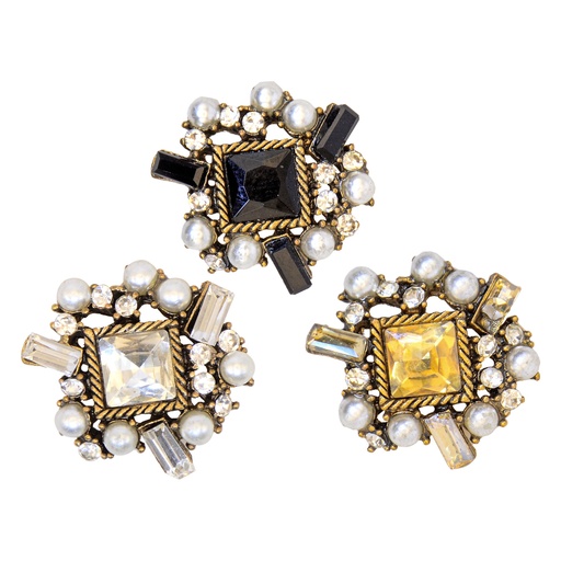 Fancy Crystal Button