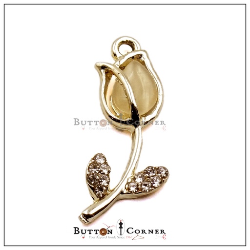 Fancy Flower Hanging Button