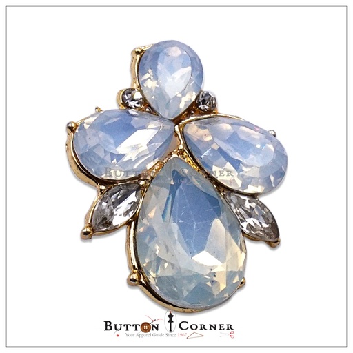 Fancy Crystal Button