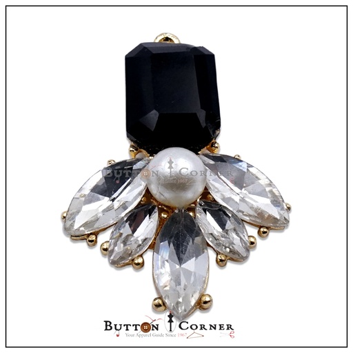 Fancy Crystal Hanging Button