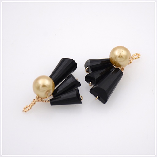 Crystal Glass Beads Button