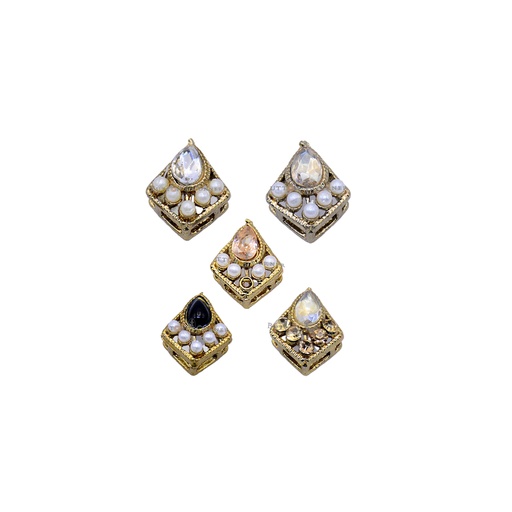 Fancy Metal Beads Button