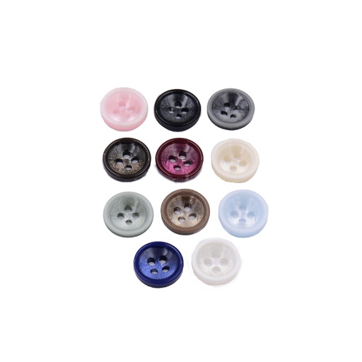 Deep 4 Hole Polyester Shirt Button