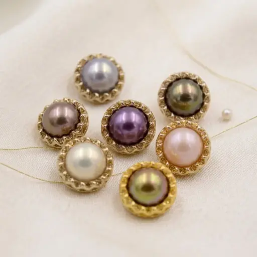 Fancy Metal Shirt Button For Ladies
