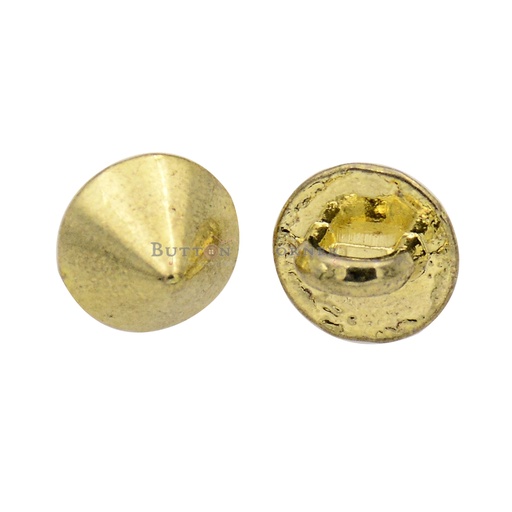 [MBT44 GOLD] Cone Shape Metal Shirt Button