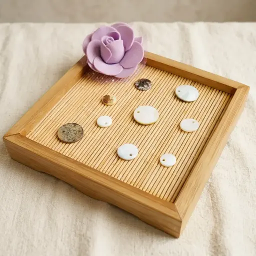 Agoya Japan Round Shape Hanging Shell Button