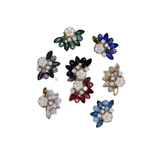 Fancy Half Flower Button