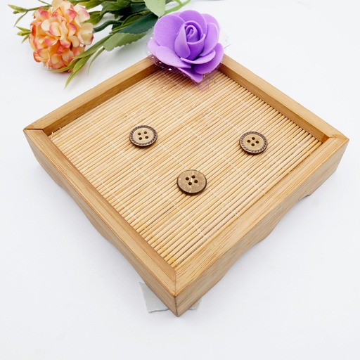 [CB04120 BEIGE] Rim Border Design Coconut Button