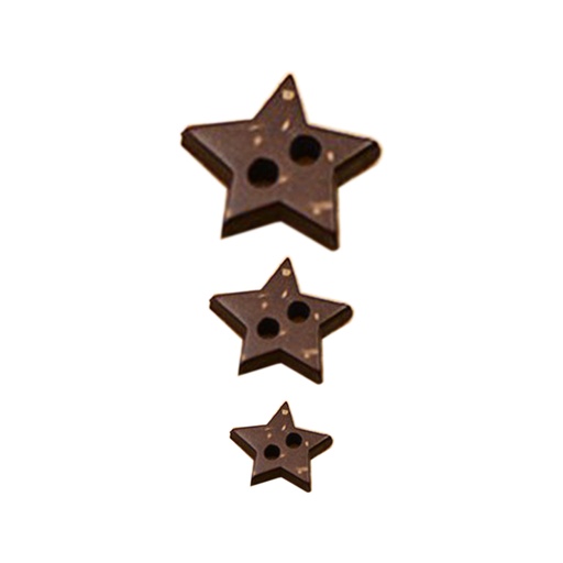Star Shape 2 Hole Coconut Button