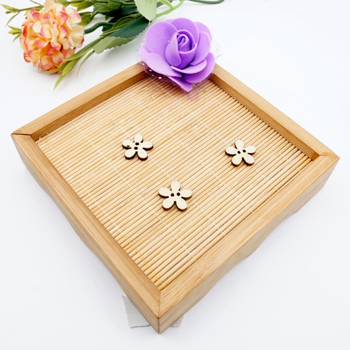 Flower shape 2 Hole Wood Button