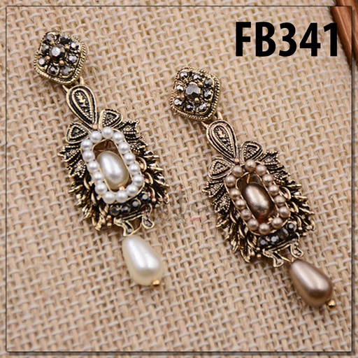 Fancy Button Flower Shape & Pearls