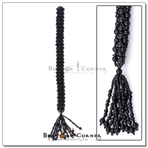 Button Patti In Pearls & Beads 