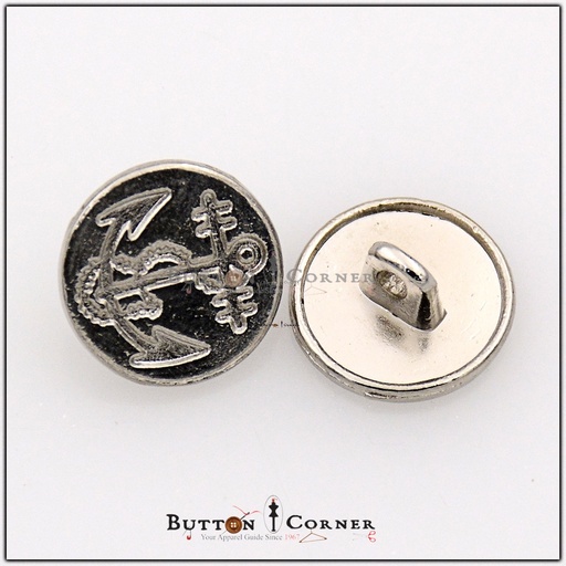 Anchor Metal Shirt Button