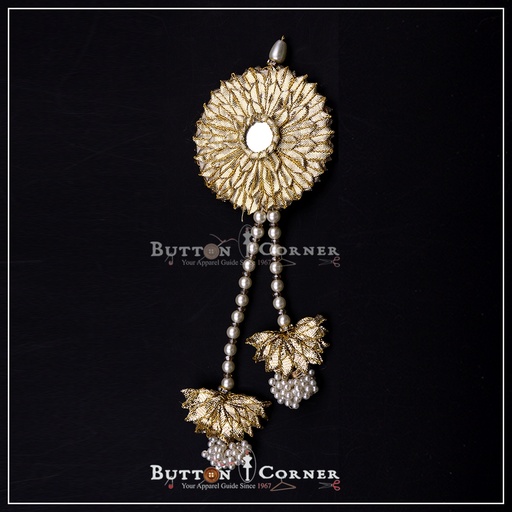 Sunflower Shape Centre Mirror Fancy Tassel