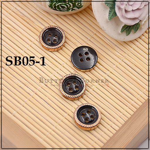 Border Design 4 Hole Shirt Button
