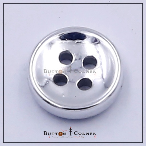 [SB26 SILVER] Deep 4 Hole Plastic Shirt Button