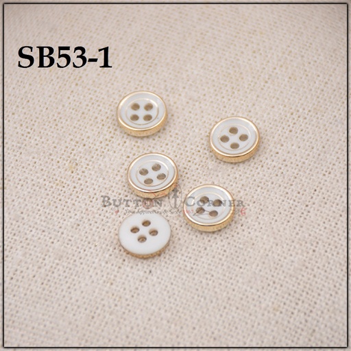 Center Circle 4 Hole Shirt Button