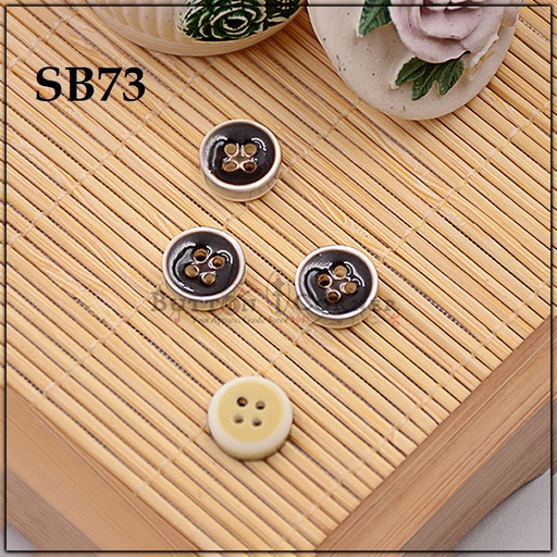 [SB73-MAROON] Plain 4 Hole Plastic Shirt Button