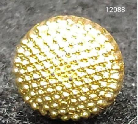 [PB03-GOLD] Doted Design Plastic Shank Button