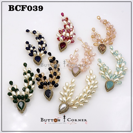 Handmade Crystal Beads Brooch