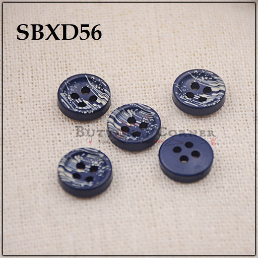 Painted 4 Hole Plastic Button