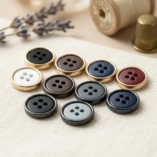 4 Hole Double-Colour Metal Button