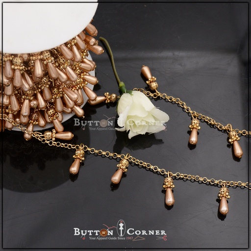 [FAB08-PINK] Fancy Drop Shape Chain