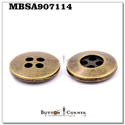 Boundary 4 Hole Metal Shirt Button