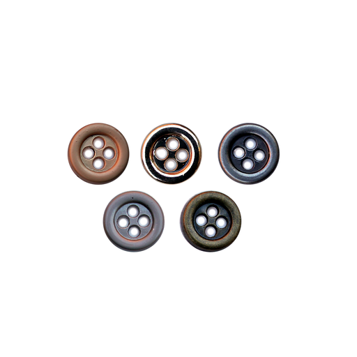 Thick Round Border Shirt Button