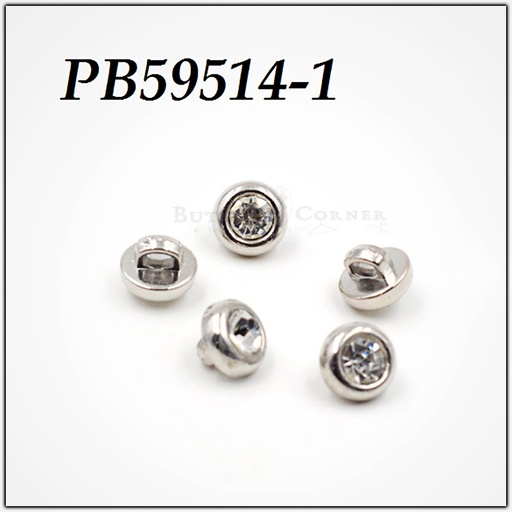 Crystal Plastic Shank Button