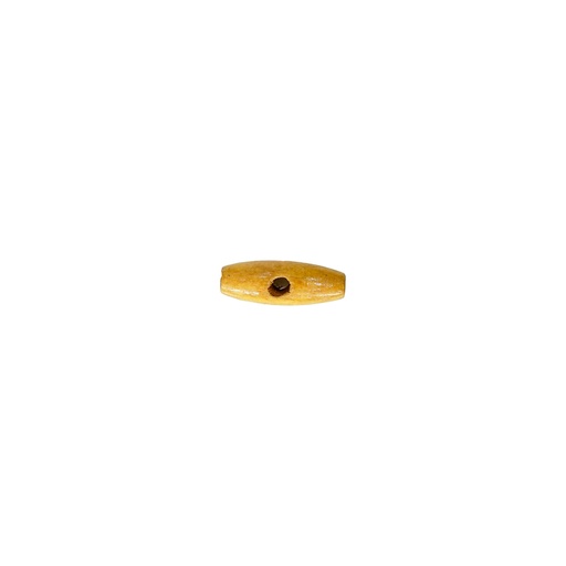 [WTB01 25mm Natural Brown] Long Olive Shape Toggle Wood Button