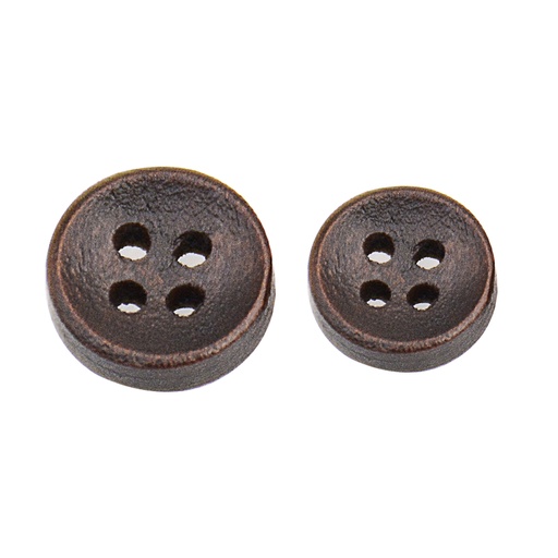 Curve Shape 4 Hole Wooden Button