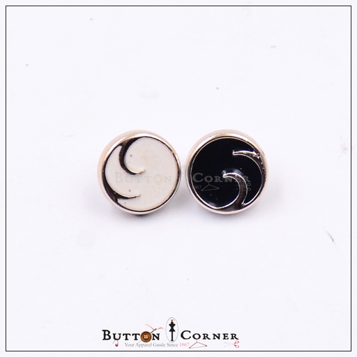 Swirl Design Plastic Shank Button