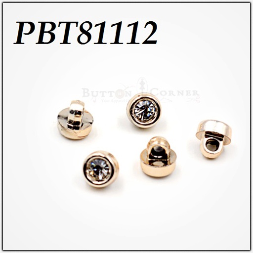 Crystal Plastic Shank Button