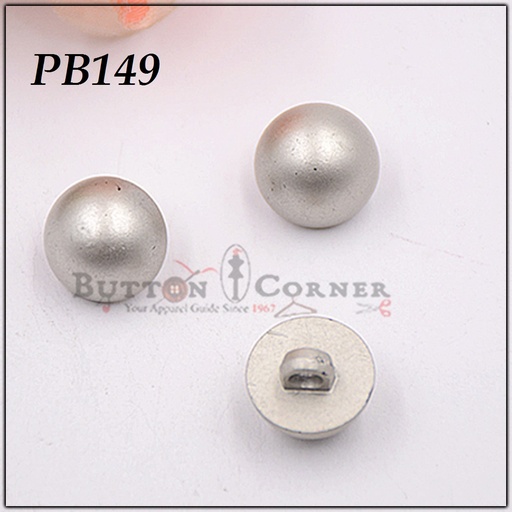 [PB149 SILVER] Classic Half Ball Shank Button
